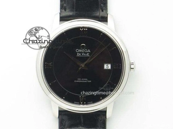 0413 Trendsetting De Ville Power Reserve SS MKF 1:1 Best Edition Blue Textured Dial on Black Leather Strap A 7742